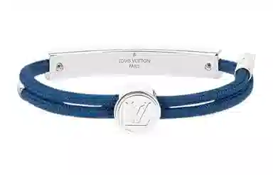 Louis Vuitton Logo Bracelet Blue