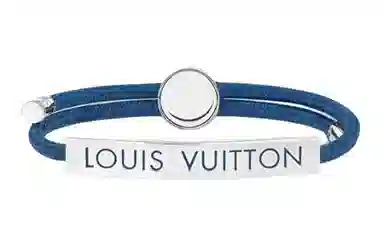 Louis Vuitton Logo Bracelet Blue
