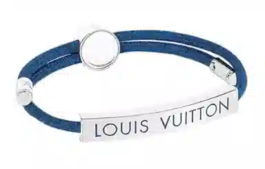 Louis Vuitton Logo Bracelet Blue