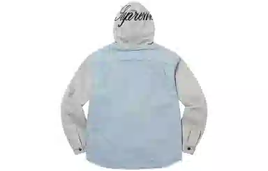 Supreme FW22 Fleece Hooded Denim Shirt
