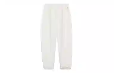 李宁 中国李宁系列 纯色松紧腰束脚系带运动裤 女款 花灰