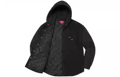 Supreme FW22 Fleece Hooded Denim Shirt