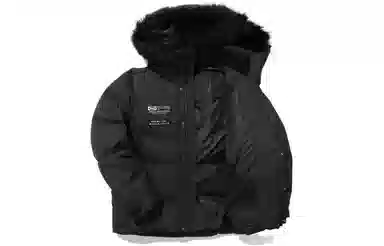 FILA Logo Hooded Down Jacket