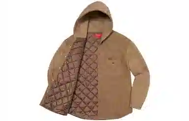 Supreme FW22 Fleece Hooded Denim Shirt