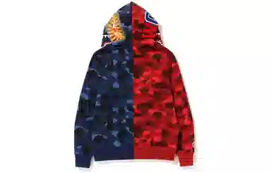 A BATHING APE Bape FW22 Color Camo Shark Full Zip Hoodie