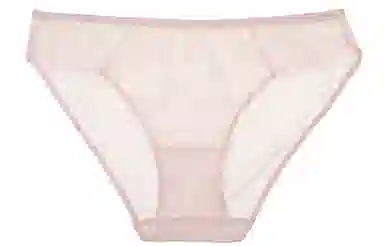 弗利少女 纯色法式蕾丝低腰内裤 女款
