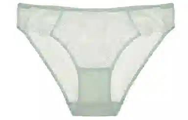 弗利少女 纯色法式蕾丝低腰内裤 女款