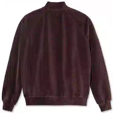 Polar Skate Co Velvet Jacket Burgundy