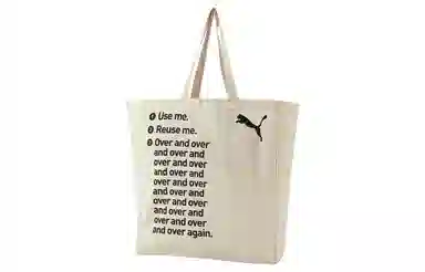 PUMA Classic Canvas Shoulder Bag White