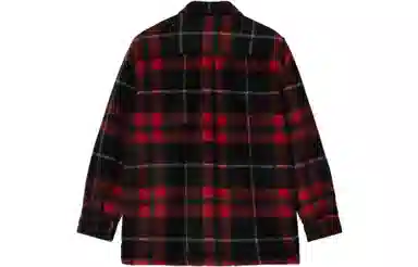 Carhartt WIP Plaid Logo Shirt Jacket Red