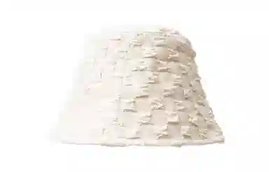 白卷 个性泡泡 小方块肌理感遮阳 闺蜜同款 渔夫帽 女款 黑色 白色