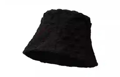 白卷 个性泡泡 小方块肌理感遮阳 闺蜜同款 渔夫帽 女款 黑色 白色