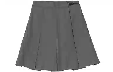 东鲸岁时记 八箱箱褶裙纯色褶皱短款半身裙