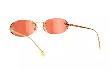 Fendi Oval Sunglasses Gold