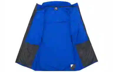 The North Face Logo Print Zip Jacket Blue