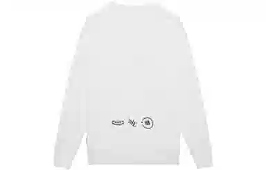 中国李宁 日进斗金 春季上衣情侣毛衣编织衫 男女同款 白色