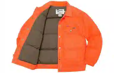 Supreme x Schott Canvas Down Trucker Jacket