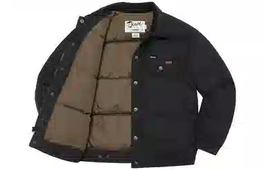Supreme x Schott Canvas Down Trucker Jacket