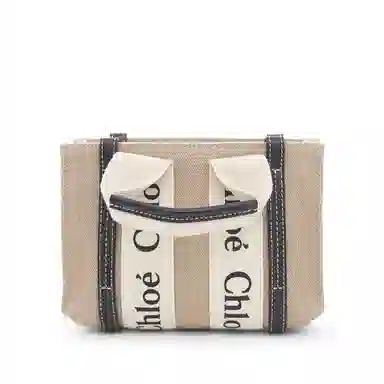 Chloe Woody Mini Logo Tote