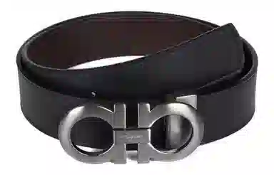 Ferragamo Leather Belt Black