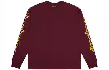 Drew House ls hug tee drew house Burgundy FW22 LogoT