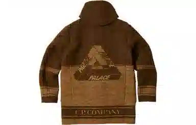 PALACE x C.P.Company FW22 Duffel Jacket Rubber Wool Brown