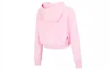 Nike Club Fleece Crop Hoodie Pink