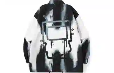 TVX Gradient Cartoon Print Jacket