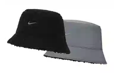Nike Reversible Fleece Bucket Hat Black/Grey