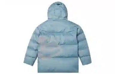 New Era Printed Down Hoodie Duck Blue