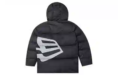 New Era Logo Puffer Jacket Black