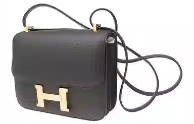 HERMES Constance 19 Epsom Noir