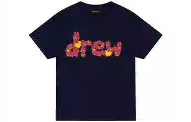Drew House FW22 Love Drew Ss Tee Dark Navy LogoT