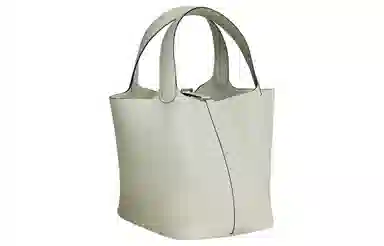 HERMES Picotin Lock 22 Clemence 0W Gris Neve