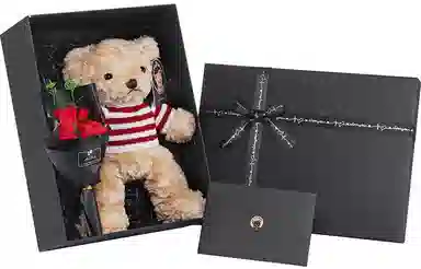 柏文熊 动物 脚印毛衣 挂链款美国毛衣熊 毛绒公仔 玩偶 毛绒公仔