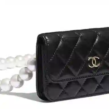 Chanel Lambskin Shoulder Bag Black