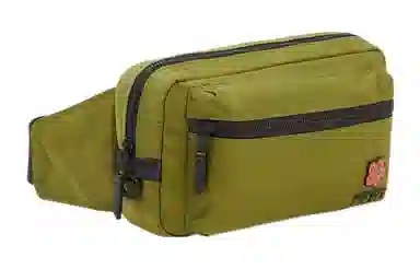 KENZO Nylon Crossbody Waist Bag Khaki