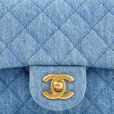 CHANEL 22C Denim Shoulder Bag