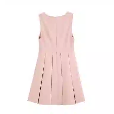 小镇姗姗 纯色背心无袖连衣裙 礼盒装 京都粉