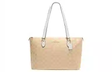 COACH Zip Top Tote 37 Logo Tote