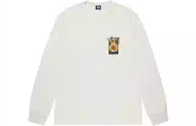 Stussy SS23 Floral Print Crewneck Long Sleeve Tee