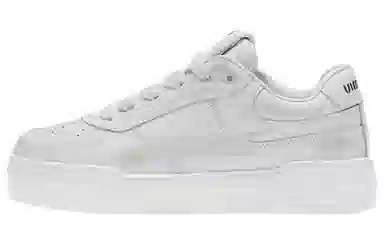 Miu Miu Leather Low-Top Sneakers White