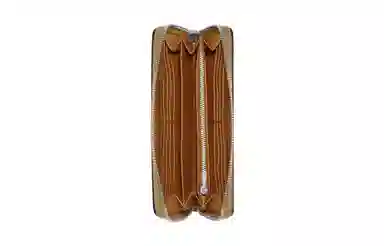 COACH Zip Around 19 Classic Canvas Cardholder