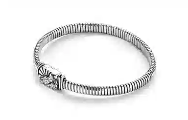 IDEAGEMER Silver Cross Bracelet