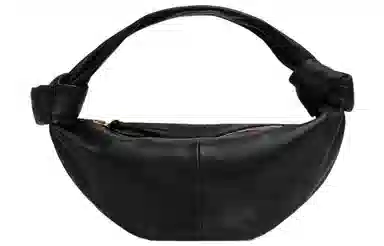 Bottega Veneta Knot Double Mini Shoulder Bag Black