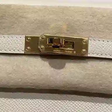 HERMES Kelly 25 Epsom 10 Craie