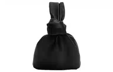 Bottega Veneta Knot Double Mini Shoulder Bag Black