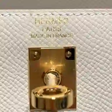 HERMES Kelly 25 Epsom 10 Craie