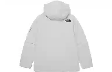 The North Face Logo Print Windbreaker Jacket Grey