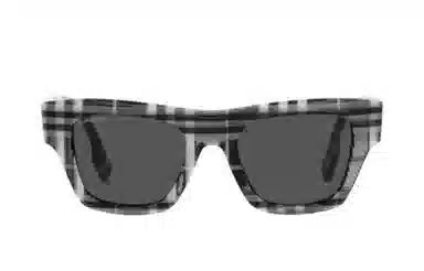 Burberry Square Frame Sunglasses Black White